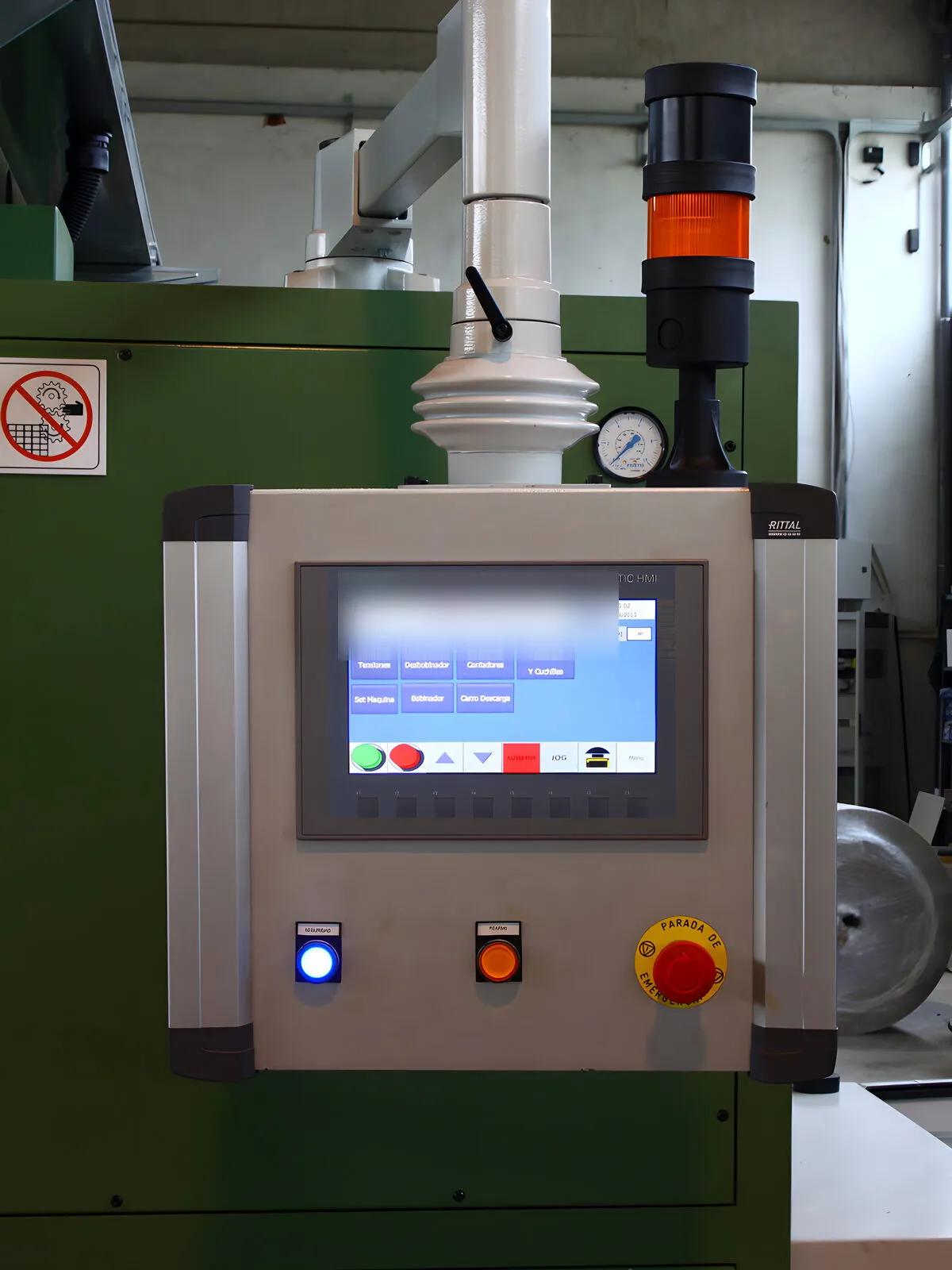 Pulpito operatore installato in macchina